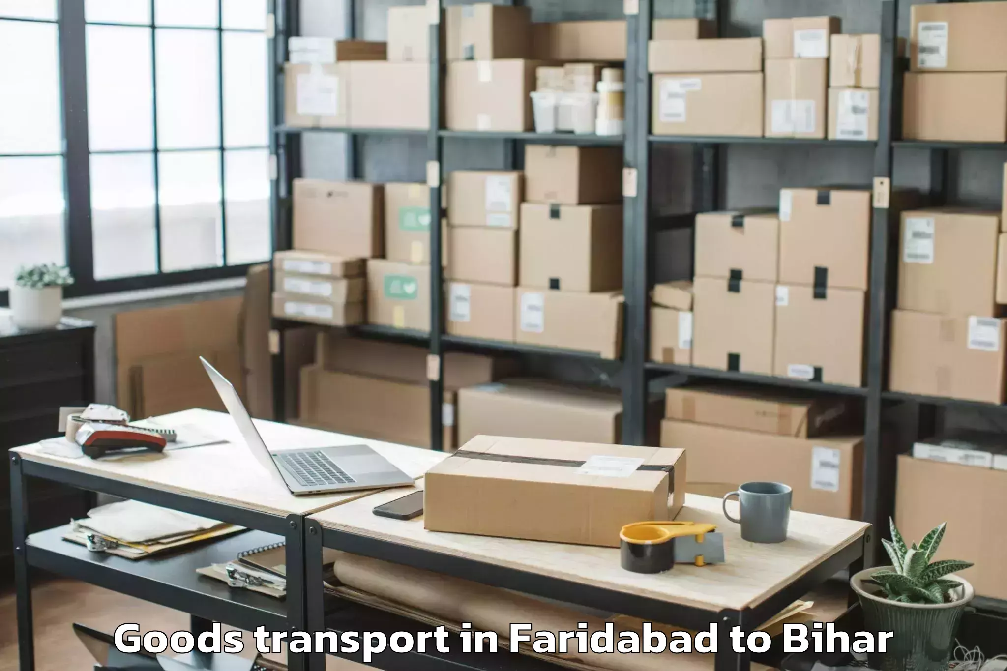 Trusted Faridabad to Bikramganj Goods Transport